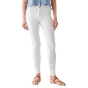 DL1961 Florence Porcelain Instasculpt Skinny Mid Rise Jeans White Sz 2/24